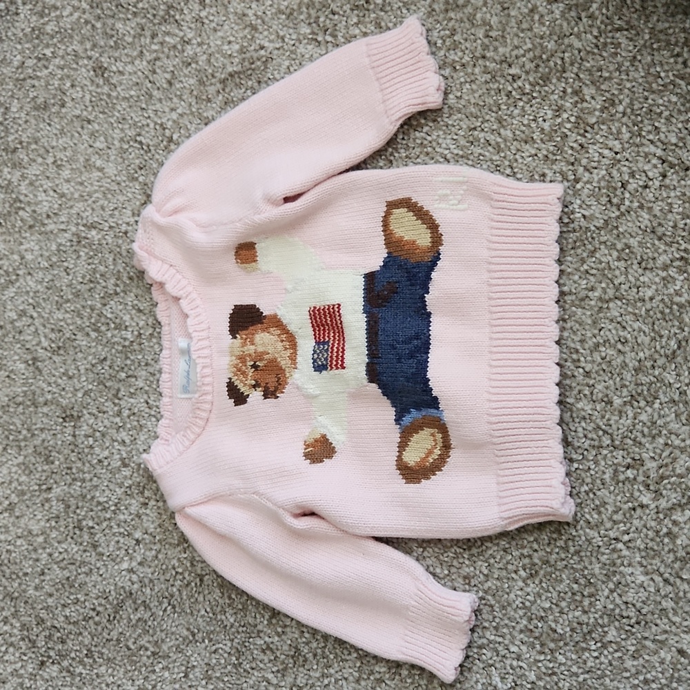 Ralph Lauren Polo Bear Sweater Sz 6M